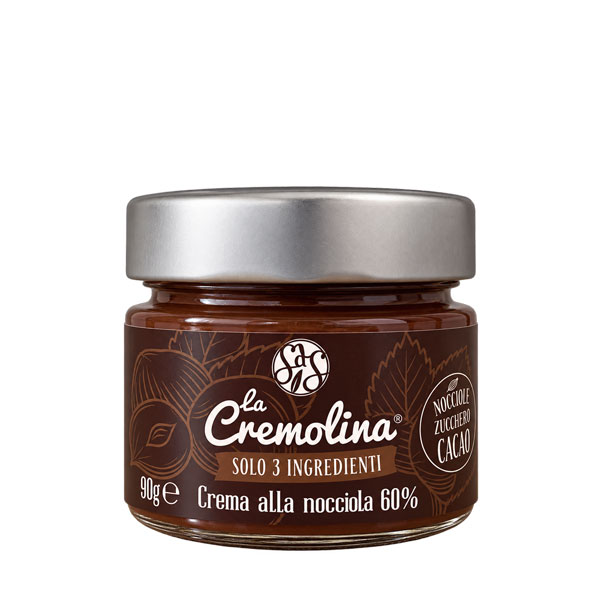 Vasetto di crema alla nocciola Cremolina da 90 g